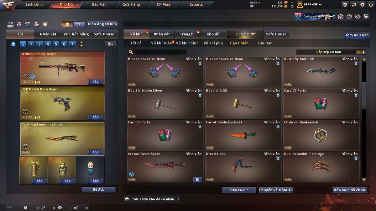 shop acc cf uy tin gia re
